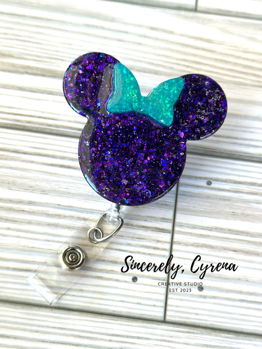 Purple Mouse Badge Reel